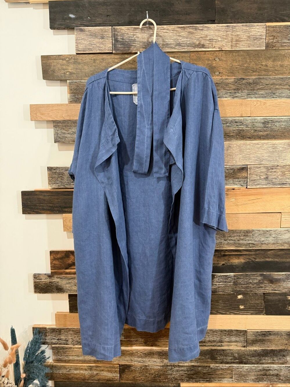NotPerfectLinen boho lagenlook midi cardigan jacket size Medium